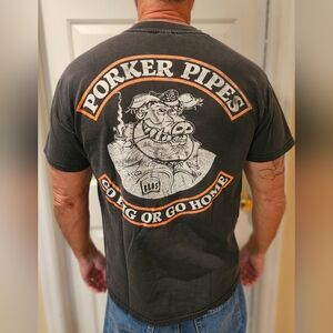 Motorcycle T-Shirt in L Black